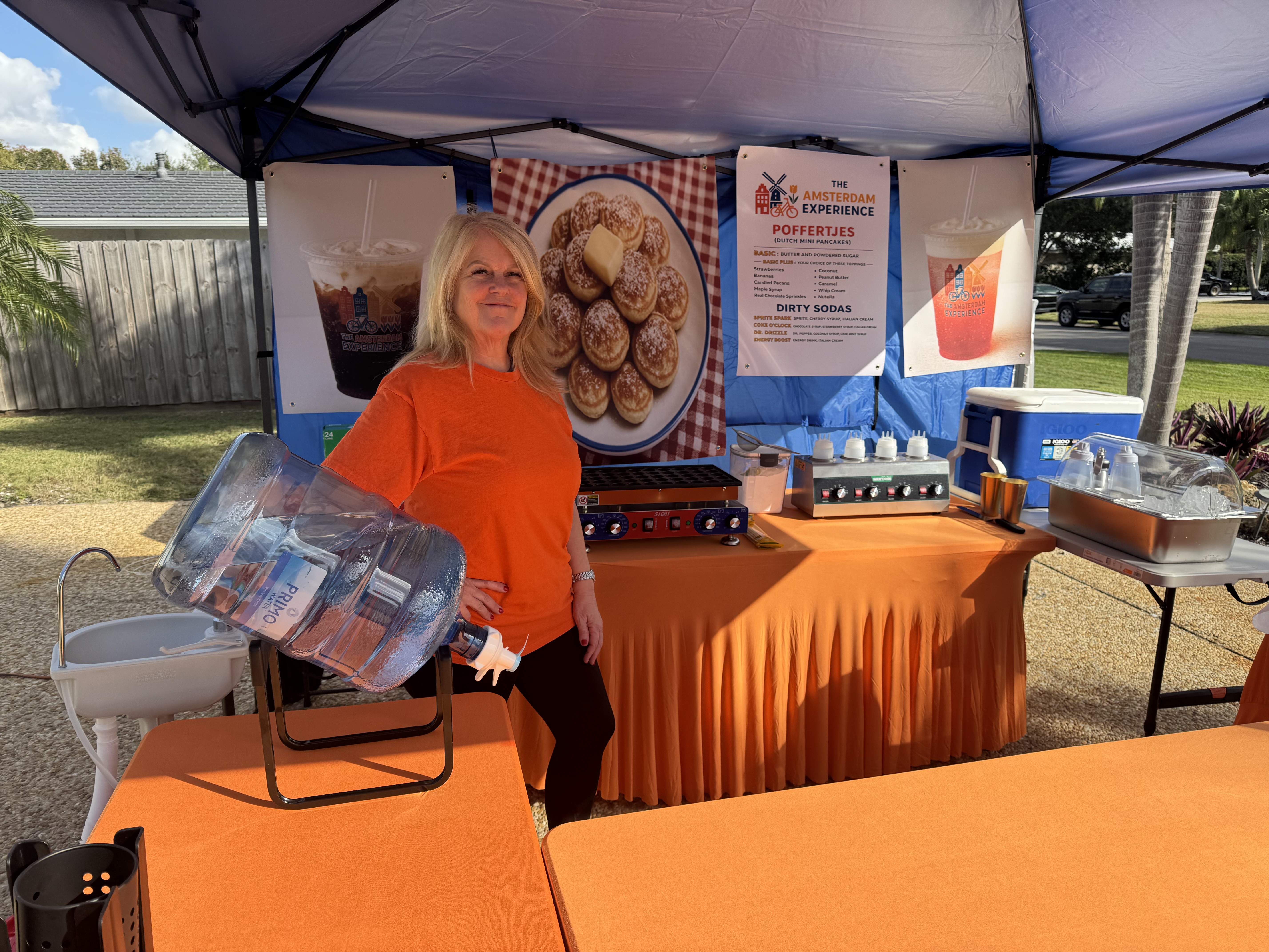 Melinda at pop-up