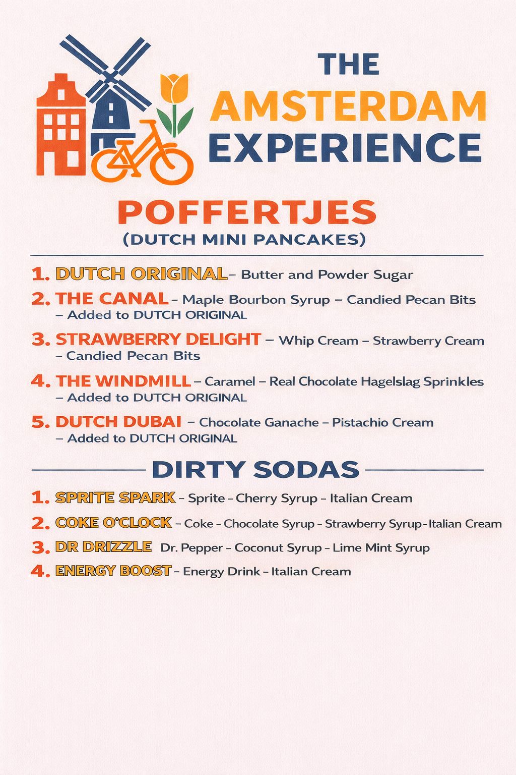 Full menu